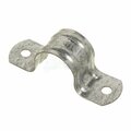 American Imaginations 0.5 in. 2 Hole Conduit Strap Clamp Curved Galvanized Steel AI-36625